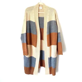 143 Story Colorblock Open Knit Cardigan- Size 1X