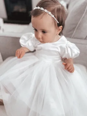 Bella Puff Sleeve Flower Girl Dress