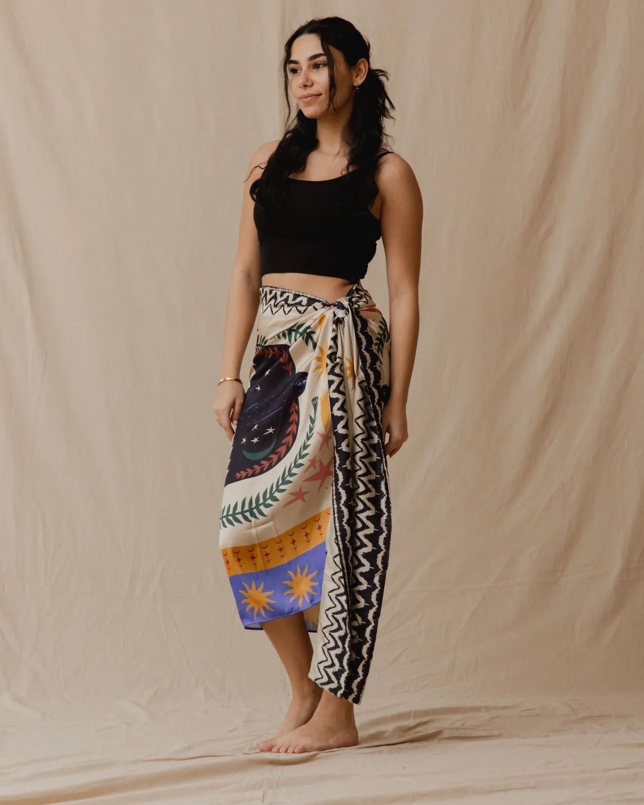 Boho Birds Sarong