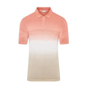 Jacob Cohen Knitted Gradient Fade Polo (Beach Fade)