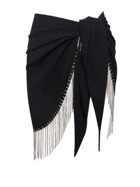 QUILL BLACK COVER UP SARONG SKIRT