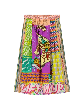 Vanessa Artisan Printed Midi Skirt